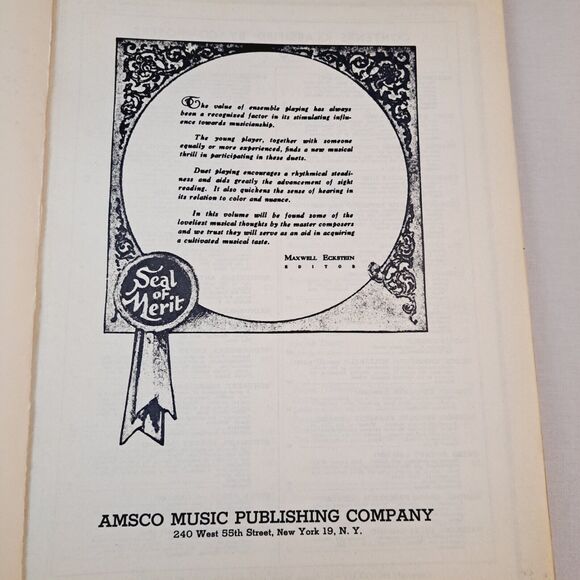 Book Everybody's Favorite Piano Duets Series No 7 Maxwell Eckstein Amsco Music - Picture 13 of 16